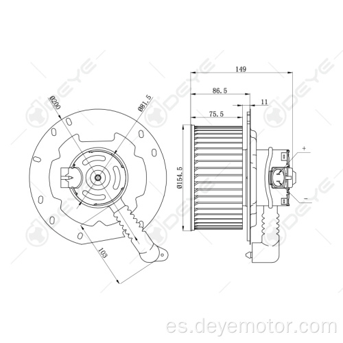 Ventilador de motor de ventilador para Ford Windstar